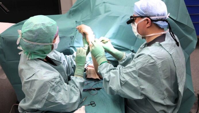Surgical treatment of finger joint pain
