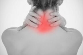 Cervical pain caused by osteochondrosis