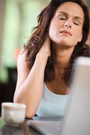 Neck pain due to osteochondrosis