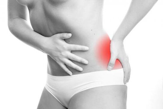 Low back pain caused by female diseases