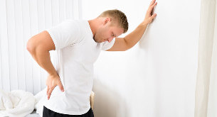 The back pain of a man